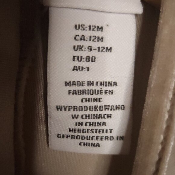 Lilly Wicket Toddler Girls Taupe Velour Tunic 12 Months - Picture 7 of 7